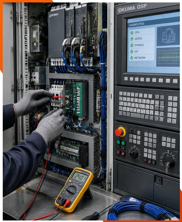 Ремонт систем ЧПУ Okuma OSP в Кингисеппе